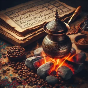 الدلة النحاسية يتبرز الهوية العربية.

