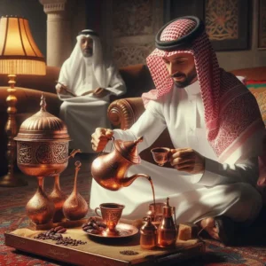 مجلس ضيافة مع ضيوف
