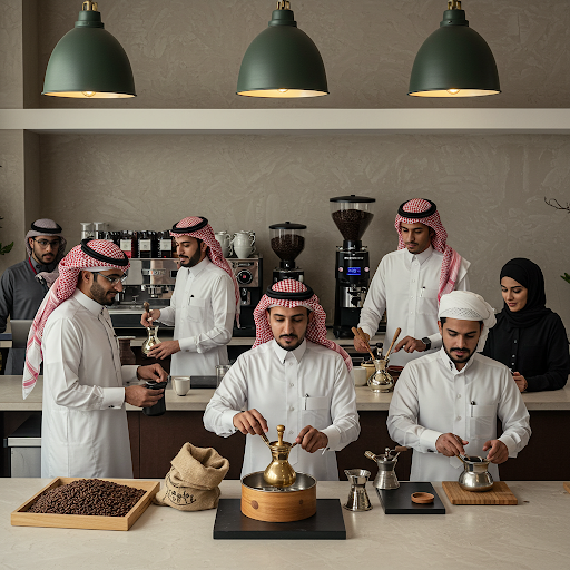 قهوجيين وصبابين دلة الكيف