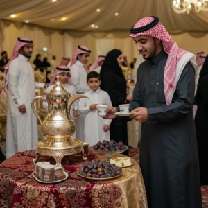 تقديم القهوة
