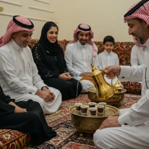 تقديم القهوة