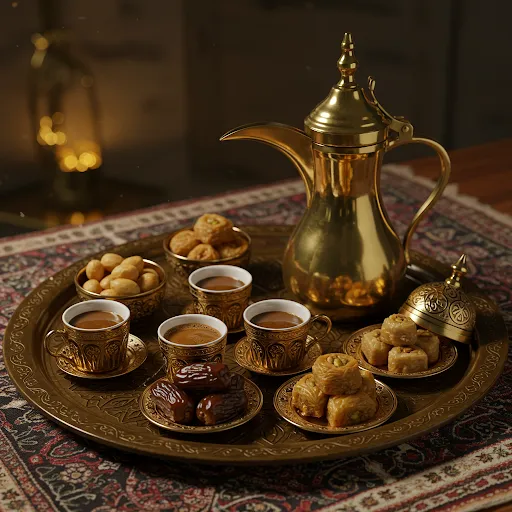 تقديم القهوة