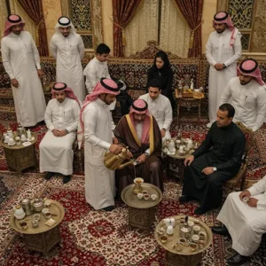 تقديم قهوة الضيافة