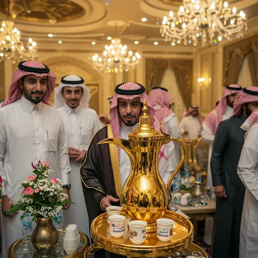 تقديم قهوة الضيافة