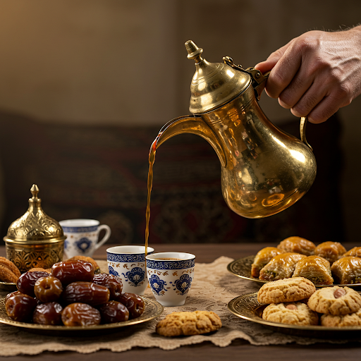 تقديم قهوة الضيافة